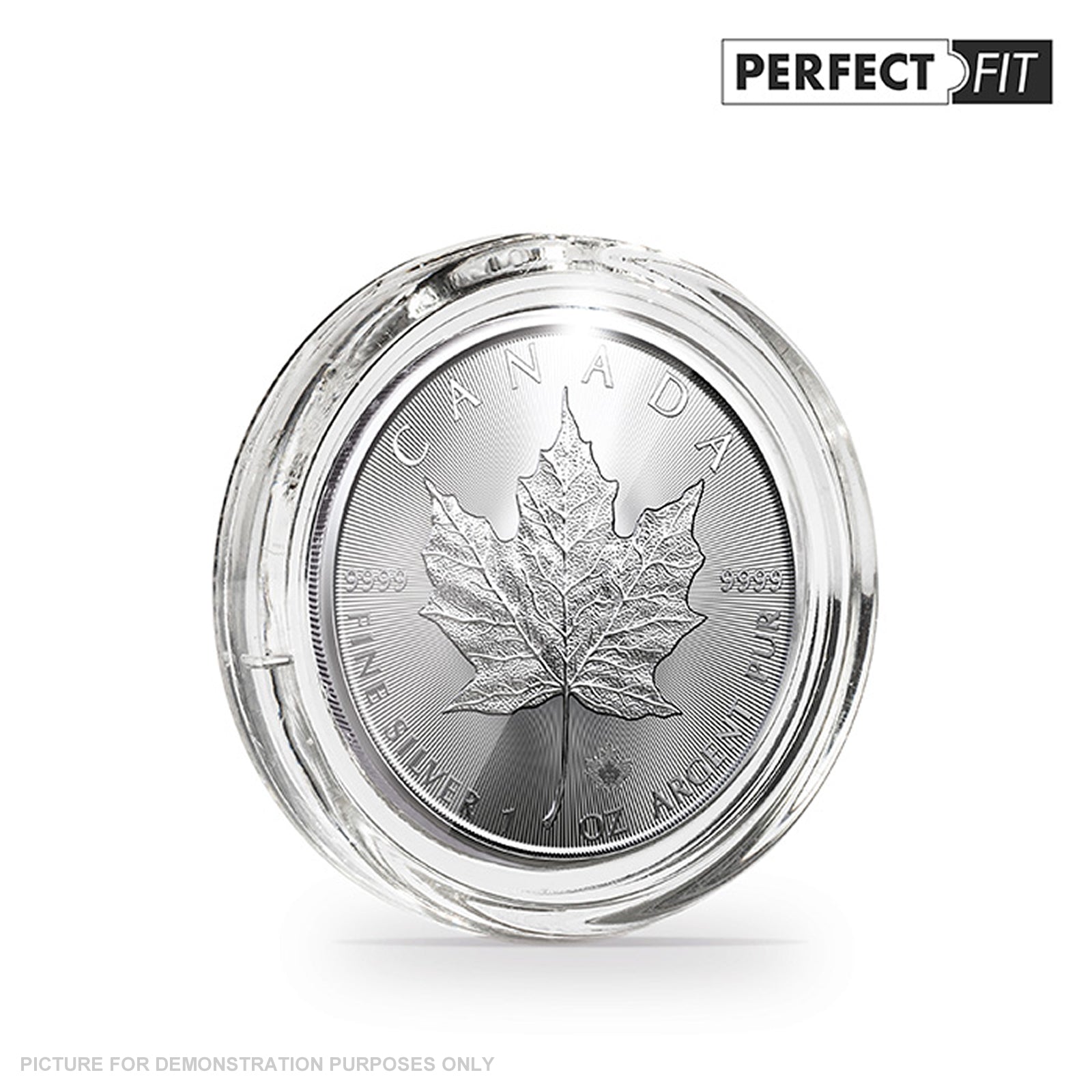 Lighthouse ULTRA PERFECT FIT 38mm Coin Capsules - Suit 1oz Silver Maple Leaf - BOX OF 100